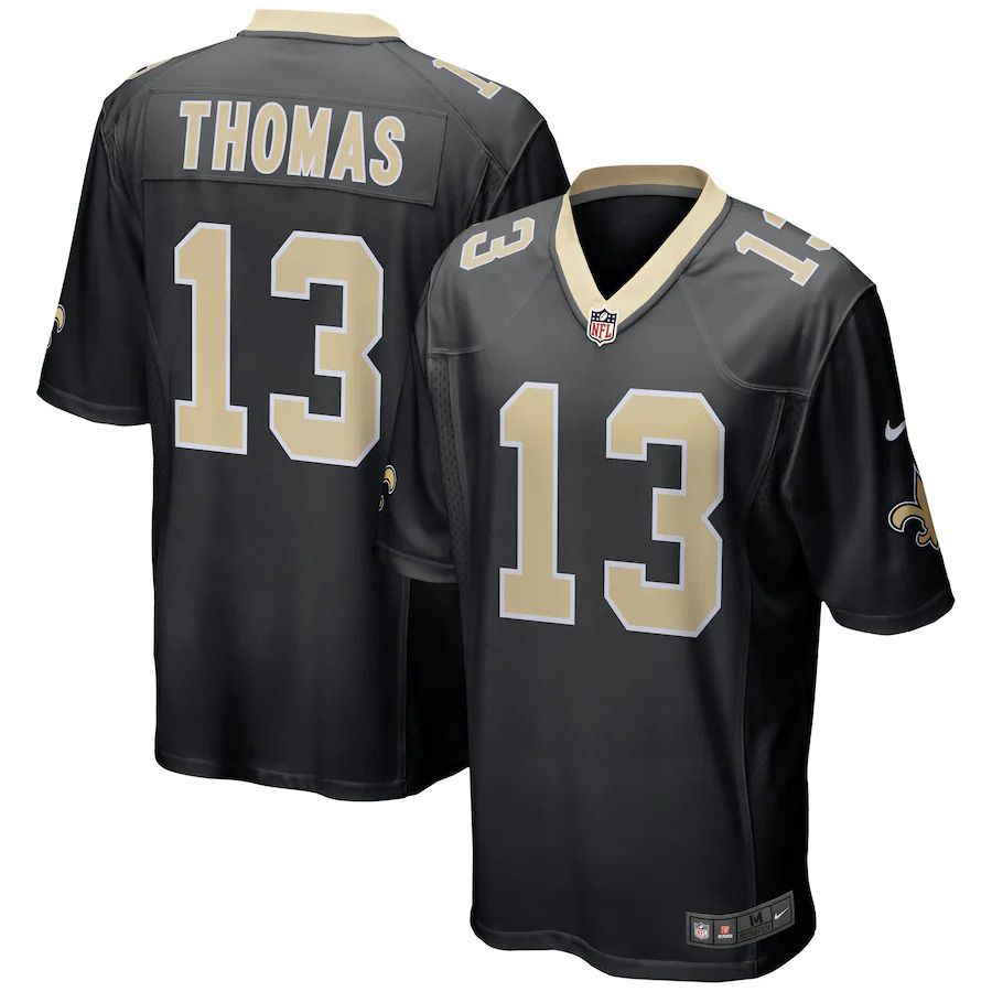Men New Orleans Saints #13 Michael Thomas Nike Black Team Color Game NFL Jersey